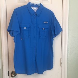 Columbia Blue Button Down Shirt